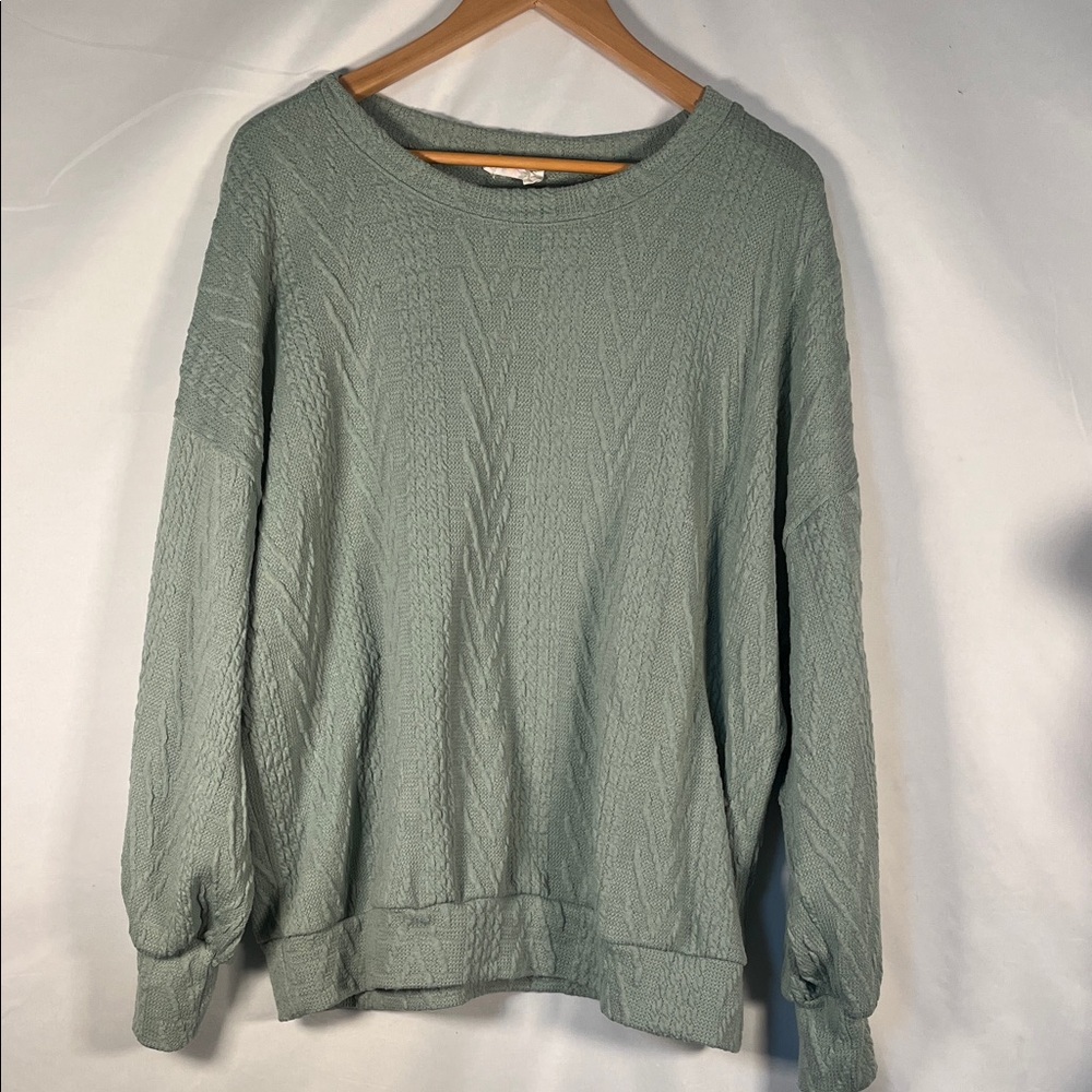 Fantastic Fawn Women's Sage Green Sweater Large